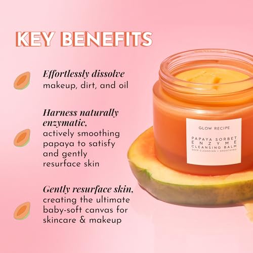 Gentle Cleansing Balm for Face & Makeup Removal - Hydrating Exfoliating Face Cleanser, 3.38 oz
