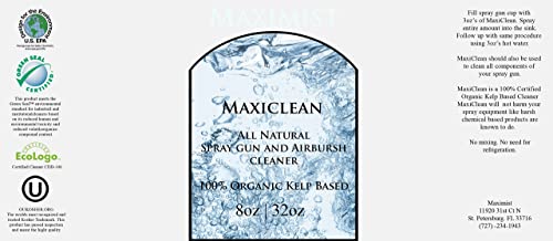Tampa Bay Tan MaxiMist MaxiClean Organic Airbrush Spray Tanning Cleaner 2 Pack - 32 Fl Oz Each