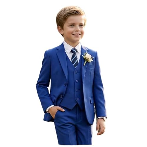 Boys Suits 5 Piece Slim Fit Suit for Kids Formal Ring Bearer Suits