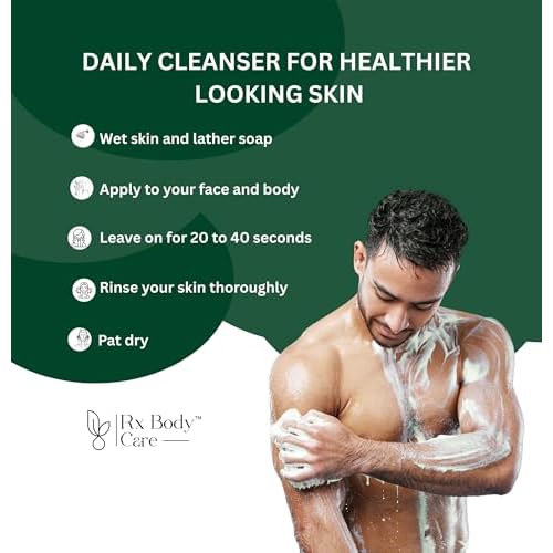 Tea Tree Oil Soap Bar For Face & Body 4.0 oz - Antifungal Antiseptic Cleanser Against Odor, Fungus, Acne, Rash, Ringworm - Infused With Pure Essential Oils For Cleansing & Refreshing