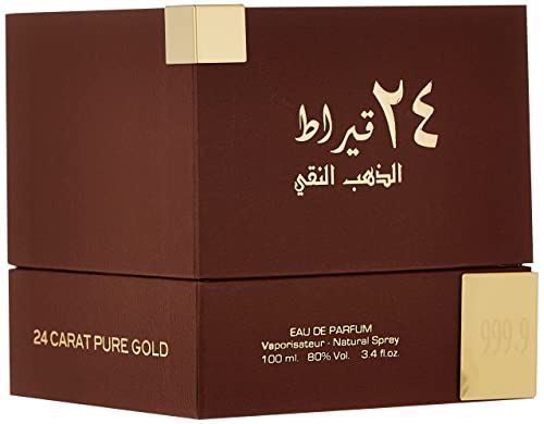24 Carat Pure Gold Unisex Eau de Parfum Spray - 3.4 Fl Oz Pack of 2