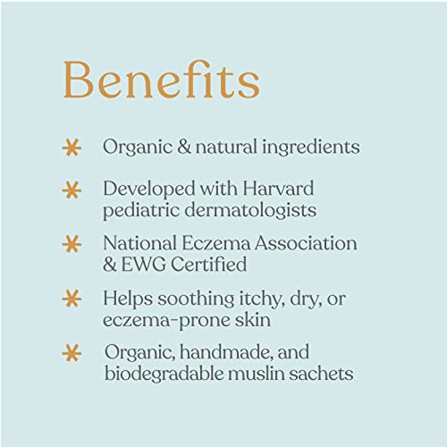 Ellaola Oatmeal Baby & Kids Bath Soak Pack of 4 - Gentle, Fragrance-Free Skin Relief