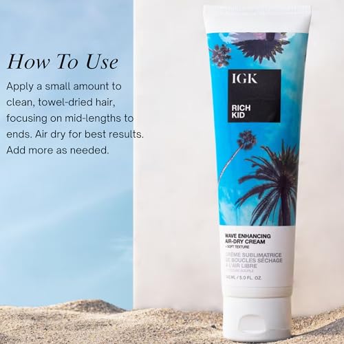 Rich Kid Wave Enhancing Air-Dry Cream for Wavy & Curly Hair - 5 Fl Oz