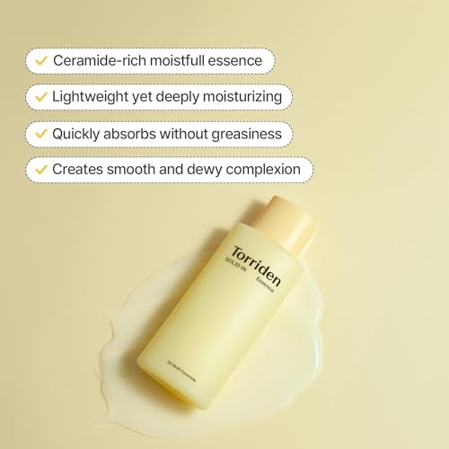Torriden SOLID-IN Ceramide Skincare Set: Essence, Cream & Lip Essence - Hydrates, Soothes & Nourishes, Vegan, Cruelty-Free
