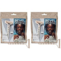 Bevel Essentials Disposable Safety Razors for Men, Double Edge Stainless Steel Blade Helps Prevent Nicks and Razor Bumps, Travel Essentials, 5 Count (Pack of 2)