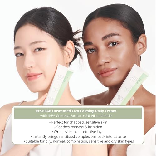 Hydrating Cica Face Moisturizer for Sensitive Skin - Redness Relief, Soothing Cream, 50ml