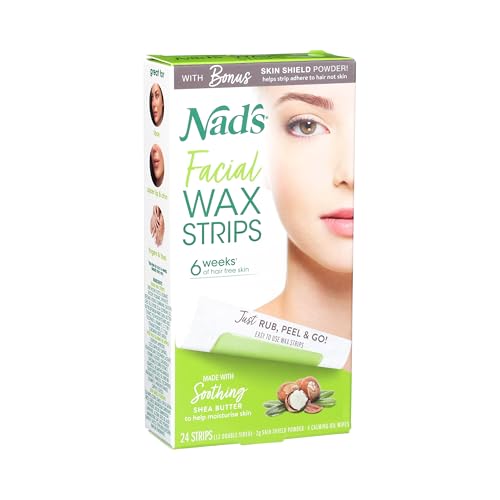 Nads Hair Removal Facial Strips 24 Count