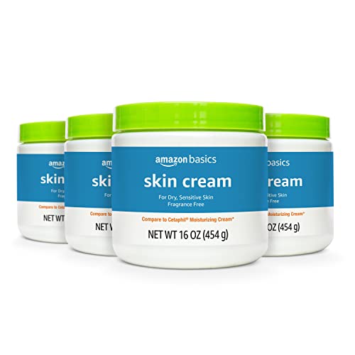 Amazon Basics Ultra Moisturizing Skin Cream 16oz Pack of 4 for Dry & Sensitive Skin