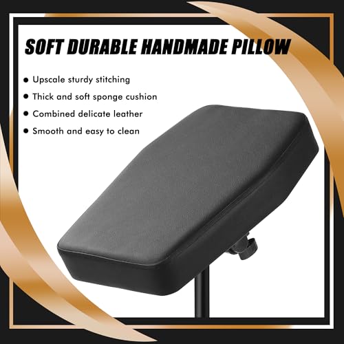 Adjustable Tattoo Arm Rest Stand with Tilt and Soft Pillow - Heavy Duty Support