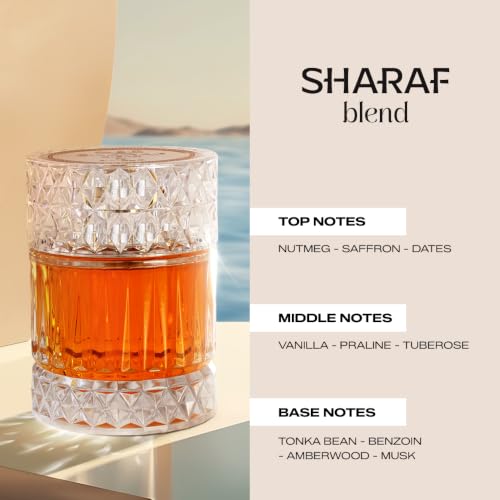 Zimaya Sharaf Blend Unisex Extrait De Parfum 100ml - Long-Lasting Oriental Fragrance