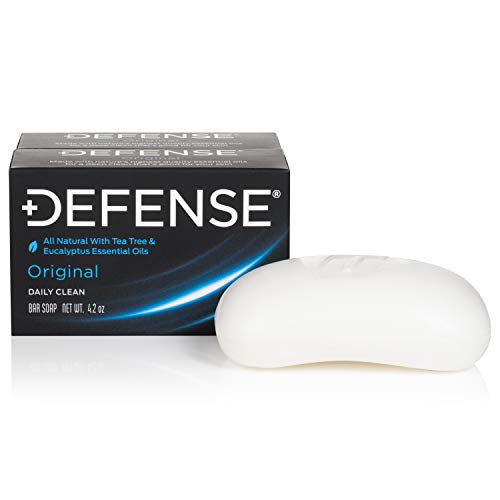 Defense Soap 4 Oz Bar (Pack of 2), Body Wash 12 oz, Body Wipes 40 Count - Tea Tree Oil, Eucalyptus Oil, Rosemary and Aloe Vera