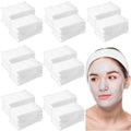 250Pcs Disposable Spa Facial Headbands with Convenient Closure White Stretch Makeup Soft Skin Care Hairband for Women Salons