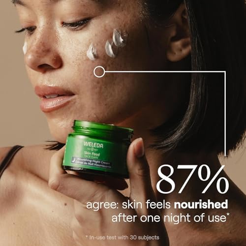 Weleda Skin Food Face Care Nourishing Night Cream,1.3 Fluid Ounce,Plant Rich Moisturizer with Sacha Inchi Oil,Cica and Squalane,(Pack of 2)