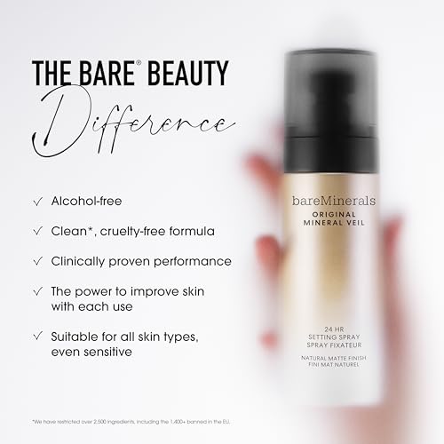 bareMinerals Original Mineral Veil Matte Setting Spray 3.4 Fl Oz