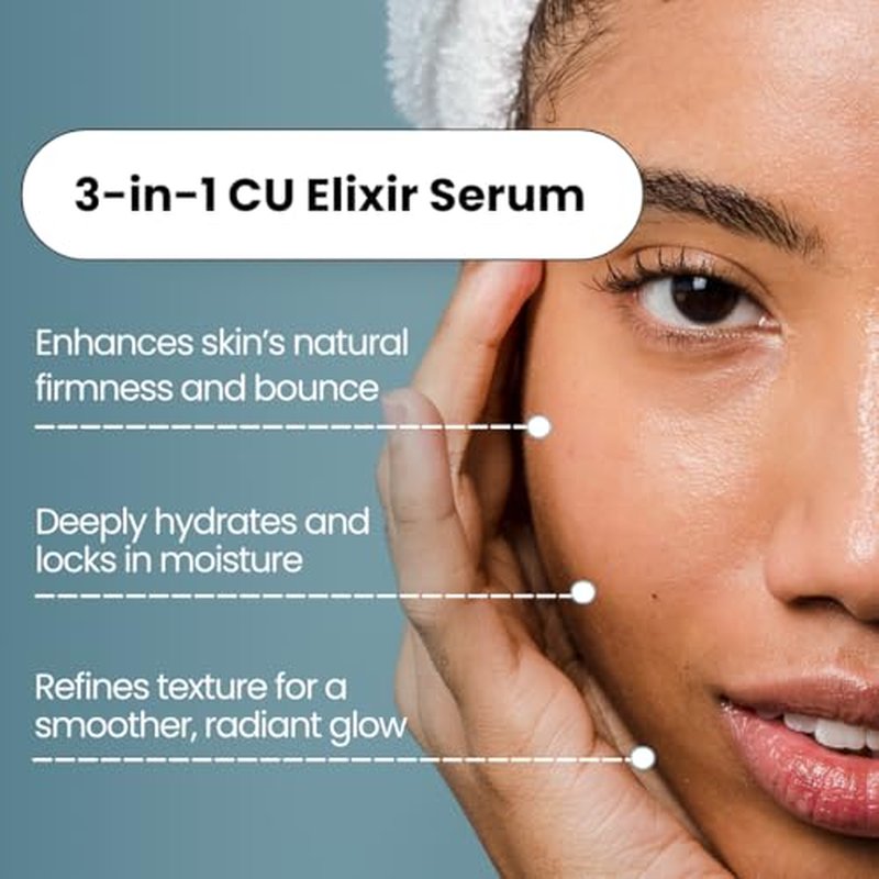 CU Elixir Serum ? Moisturizing and Hydrating Neck & Face Elixir | Daily Use Formula for Smooth, Radiant Skin