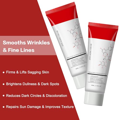 Skincare All In One Anti Aging Cream, Face Moisturize Cream, Facial Firming cream, Skin Tightening Cream for Face Fine Lines, Dark Circles, Suit for All Skin Types 2.7fl.oz