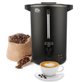 Festa Essential 6L 30-Cup Commercial Coffee Urn - Double Wall Stainless Steel Hot Water Dispenser