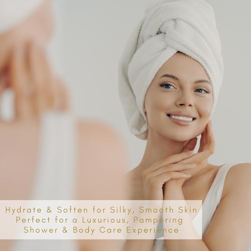 Olivia Care Honey Almond Body & Shower Oil with Vitamin E - Hydrating Daily Moisturizer for Dry Skin, 8 fl oz