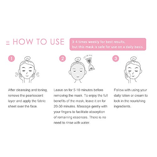 Hydrating Brightening Face Mask - Collagen Essence Sheet Mask for Dull Skin - 8 Pack
