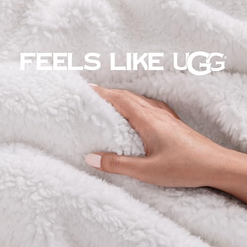 UGG Bliss Fleece Throw Blanket - Pink 50x70 Inch Couch & Bed Accessory
