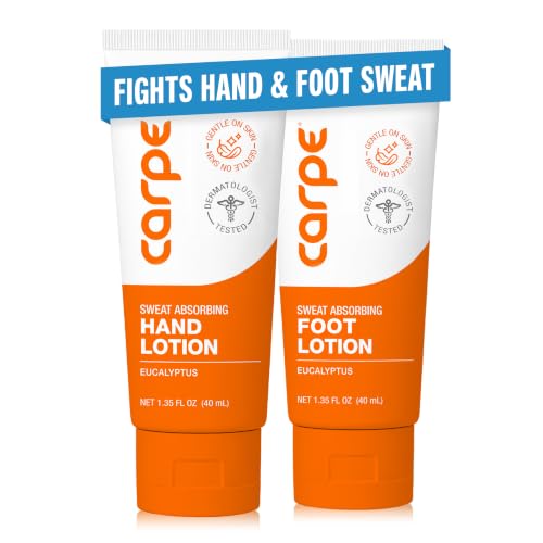 Carpe Sweat Absorbing Lotion Bundle for Hands & Feet - Eucalyptus
