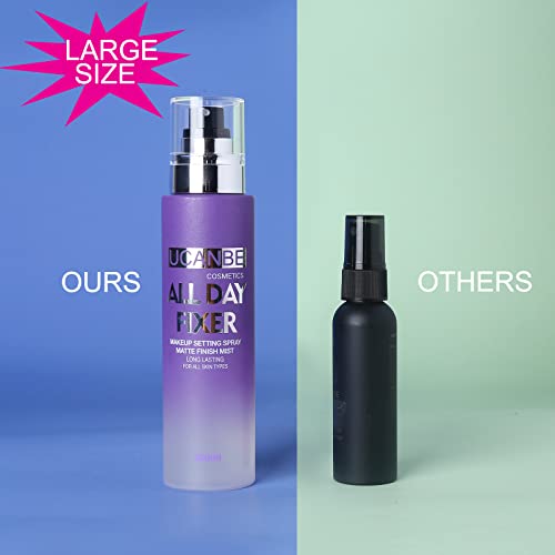 UCANBE Matte Makeup Setting Spray 2PC Set 13.4 fl oz Long Lasting Oil Control
