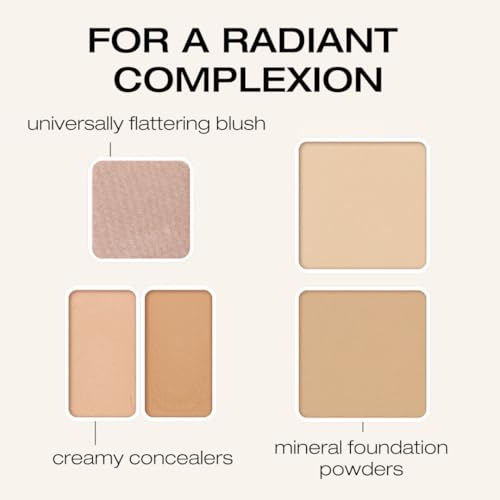 Woosh Beauty Fold Out Complexion | Travel Makeup Palette, Cream & Powder, 6 Shades