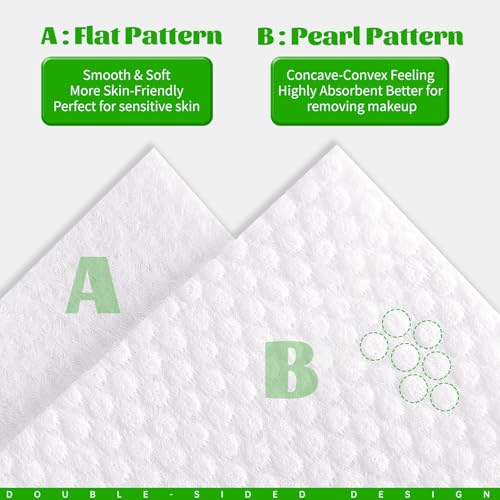 Disposable Face Towels 100 Count Pack of 4 - Biodegradable & Ultra Soft Facial Wipes for Sensitive Skin