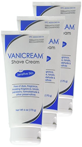 Vanicream Shave Cream for Sensitive Skin - 6 Oz Pack of 3 - Gentle & Hydrating