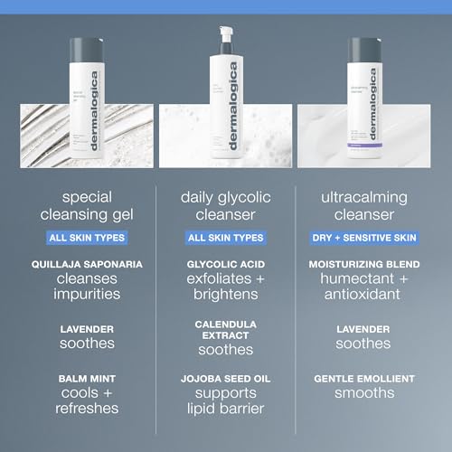 Dermalogica Gentle Foaming Face Wash 16.9 Fl Oz - Soothing & Exfoliating Facial Cleanser