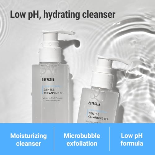 ROVECTIN Lotus Water Cream & Cleansing Gel Bundle - 2.1oz & 5.9oz Pack of 2