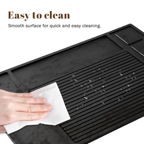 Magnetic Barber Mat for Clippers & Tools - Professional Non-Slip Organizer