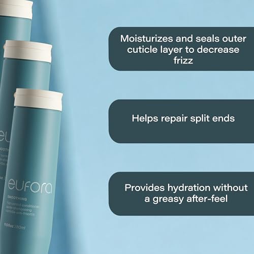 Eufora Smoothing Frizz Control Conditioner 9.5 Oz - Hydrating Hair Care for Frizzy Hair