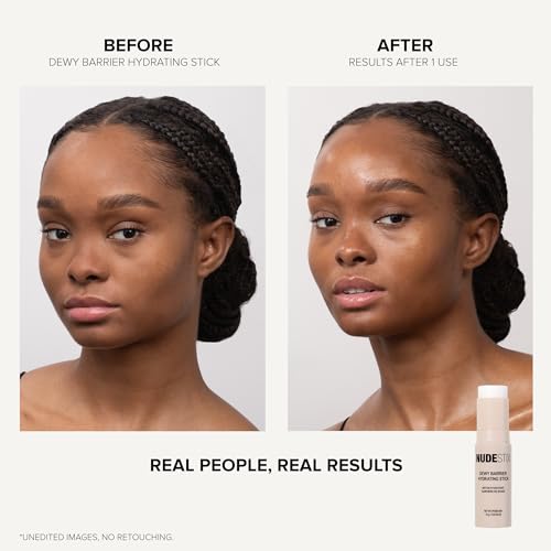 Nudestix Dewy Barrier Hydrating Stick ? On-the-Go Moisture Balm with Ceramides, Squalane, Bakuchiol & Vitamin C | Hydrates, Brightens & Smooths Skin | Clean, Vegan & Travel-Friendly