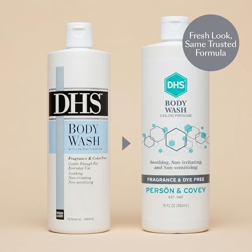 Person & Covey DHS Moisturizing Body Wash 16 Oz Pack of 2 - Sensitive & Eczema Relief