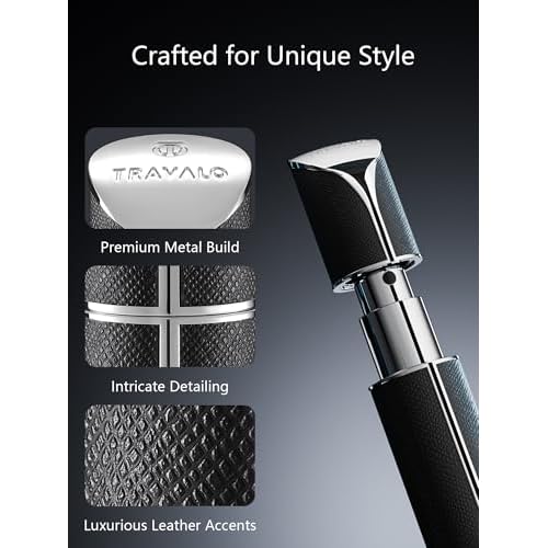 Travalo AQUA Perfume Travel Refillable Bottle, Bottom Filling Fragrances Perfume Atomizer, Mini Cologne Dispenser, Single Piece, Portable Sprayer for Women Men, Gift
