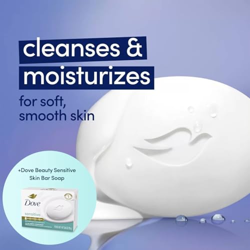 Dove Beauty Bar Soap Variety 8-Pack ? Sensitive Skin, Fragrance-Free + Original, with Moisturizing Cream, 2.6 Oz Ea