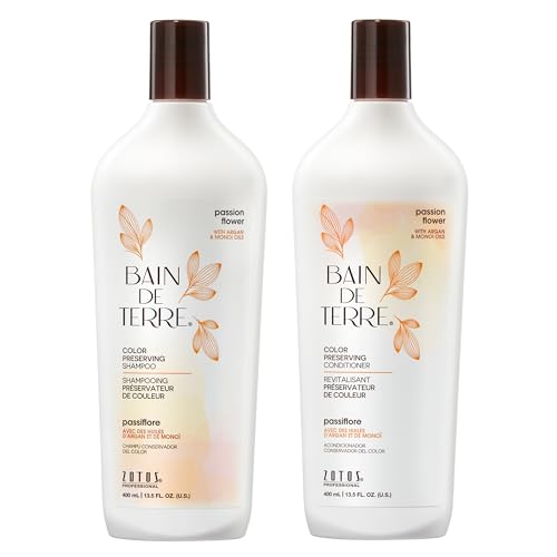 Bain de Terre Passion Flower Color Preserving Shampoo & Conditioner Set - 13.5 Fl Oz
