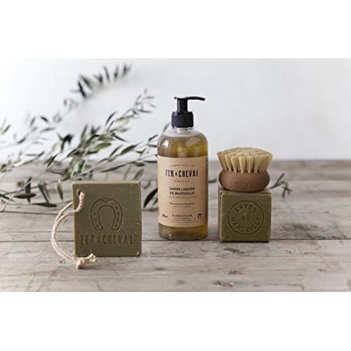 Fer ? Cheval Savon De Marseille Liquid Soap, Organic Olive Oil Soap, 500 ml / 16.9 fl oz