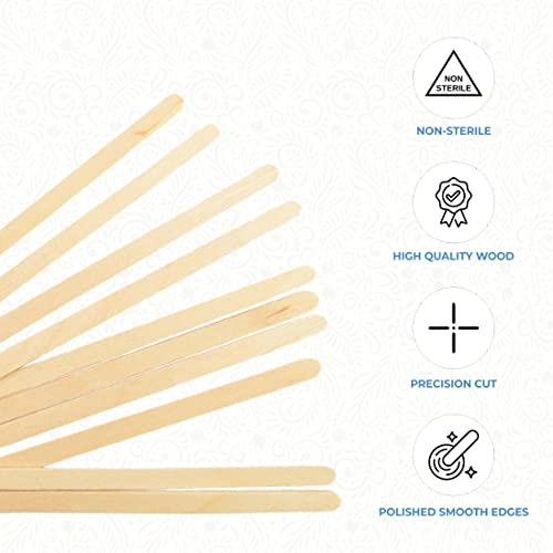 ForPro Professional Collection Premium Wood Applicators, Non-Sterile, Hair Removal Waxing, Petite, 5.5¡± L x .25¡± W, 500-Count