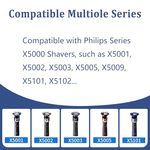 5000X Replacement Head for Philips Norelco Shavers Series X5000 - 1 Pack
