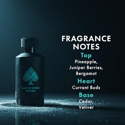 Jo Milano Game of Spades Boston Unisex Parfum Spray 3.4 oz - Long Lasting Citrus Amber Scent