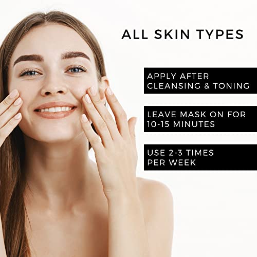 Vitamin C Skin Brightening Mask - 1.7 oz Nutrient-Rich Face Treatment - Draws Out Impurities & Unclogs Pores - Radiant & Even Tone - Variation of THIS listing