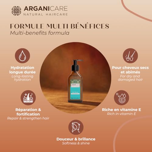 Arganicare Argan Oil Serum with Jojoba Oil for Hair Growth & Frizz Control