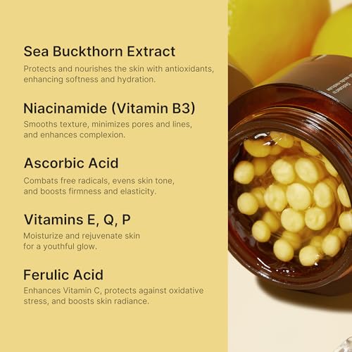 medicube Glass Skin Refining Duo at Night: Deep Vitamin C Golden Capsule Face Moisturizer and Turmeric Overnight Wrapping Peel Off Mask 2.0