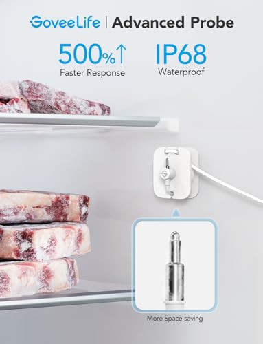 WiFi Refrigerator Thermometer with Alarm - Digital Freezer Temperature Monitor 4 Pack