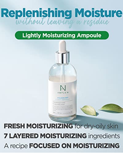 Hydrating Hyaluronic Acid Serum 3.38 Fl Oz - Oily & Combination Skin Friendly
