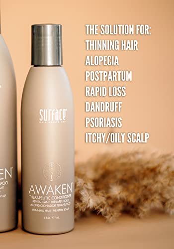 Surface Hair Awaken Therapeutic Shampoo & Conditioner Set for Thicker, Stronger Fine Hair