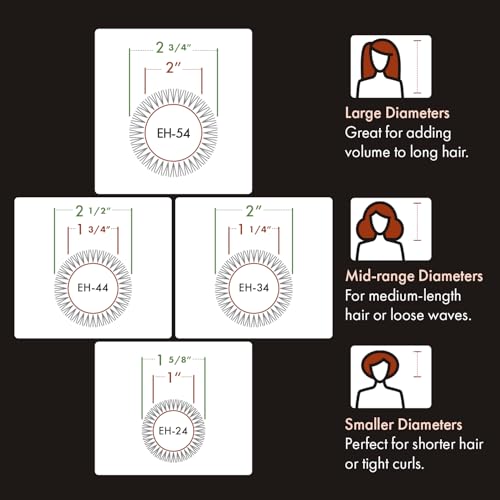 Olivia Garden EcoHair 1.75-Inch Bamboo Thermal Round Hair Brush for Blow Drying