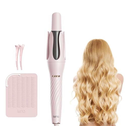 Automatic Rotating Curling Iron 1 Inch - Titanium Coating, Safe & Easy for Long-Lasting Shine